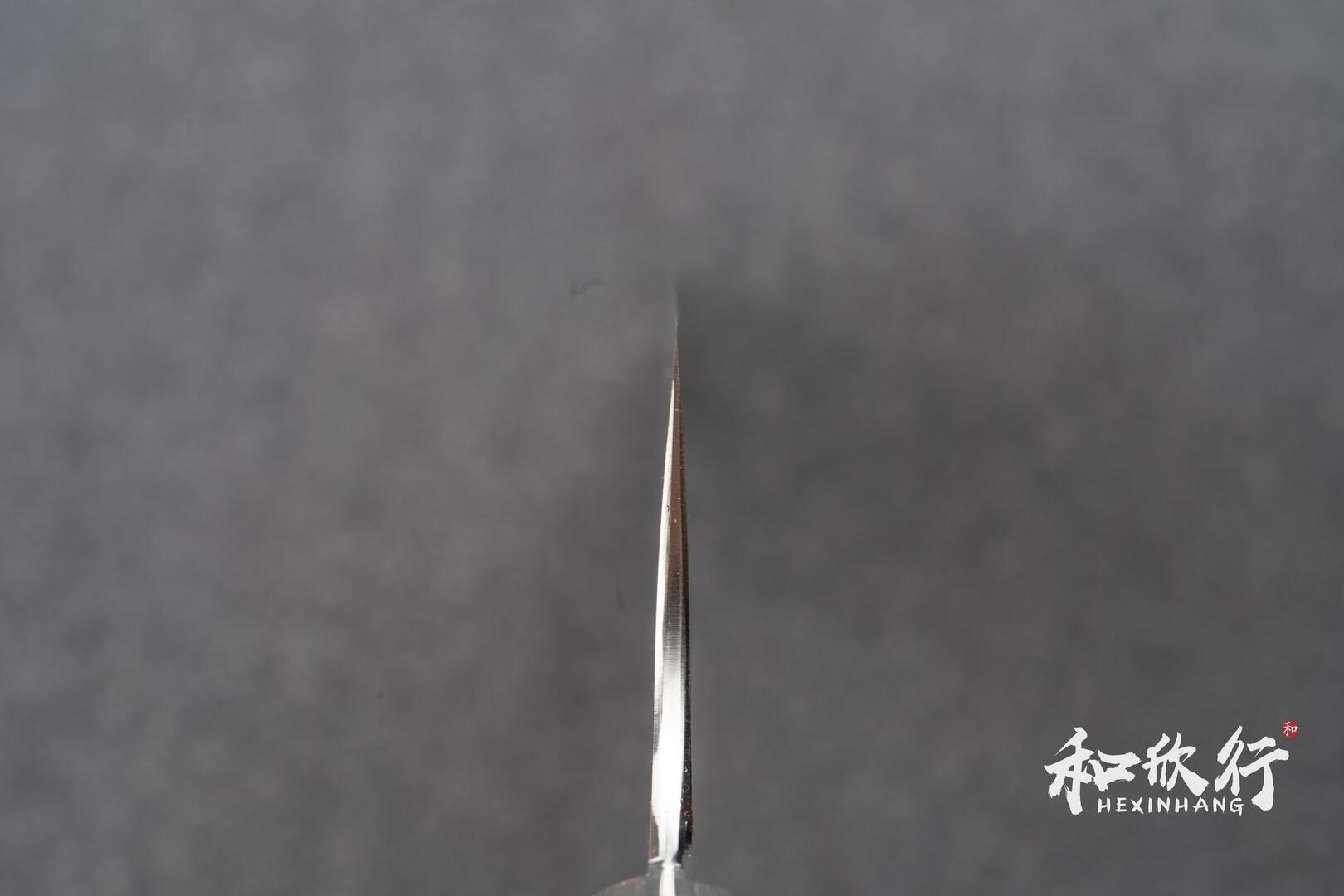 佐治作Takeshi Saji｜粉末鋼R2 黑染大馬士革三德180mm｜沙漠鐵木柄・附